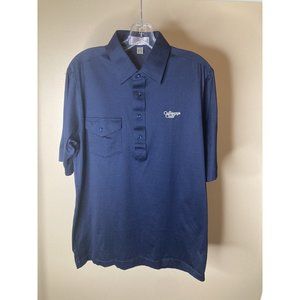 Titleist Golf Polo Shirt Navy Size Large Cotton